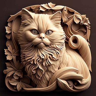 3D модель Рэгдолл кошка (STL)